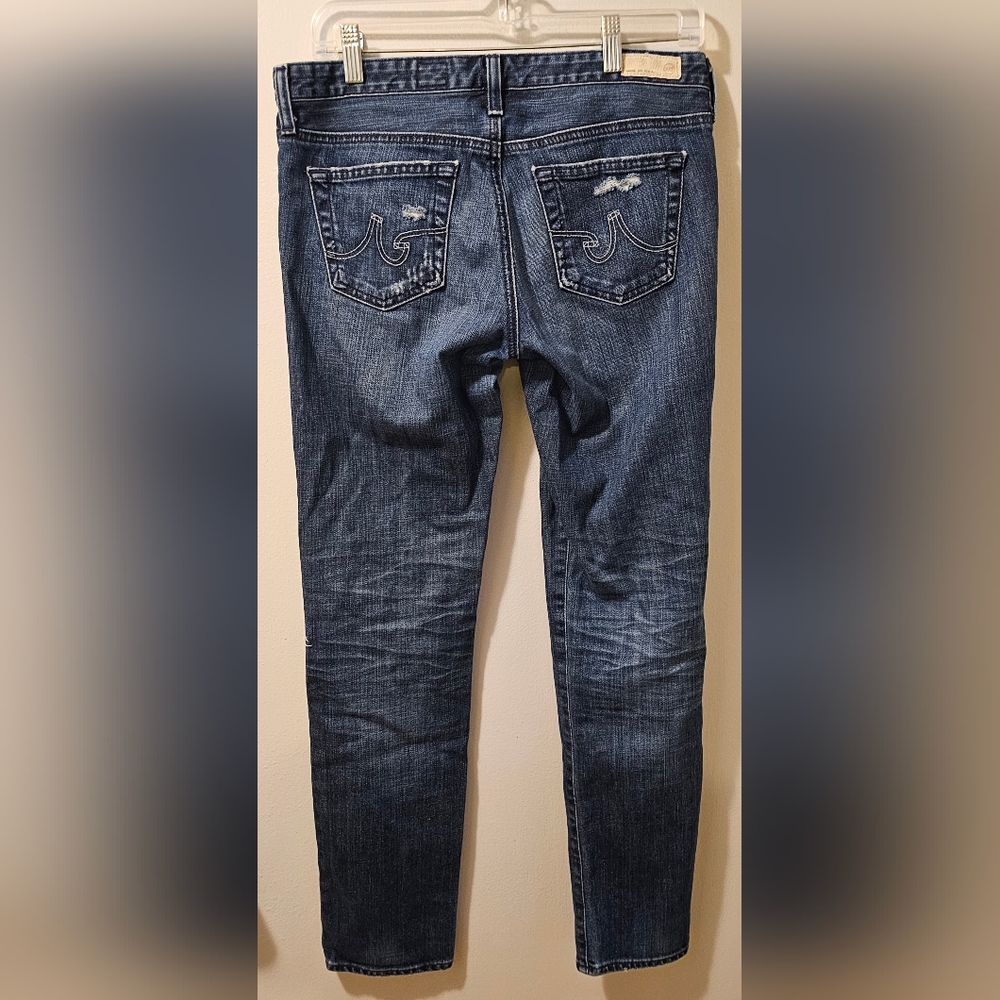 AG Adriano Goldschmied Jeans The Stilt Cigarette Distressed Women’s Size 29R - Picture 6 of 14